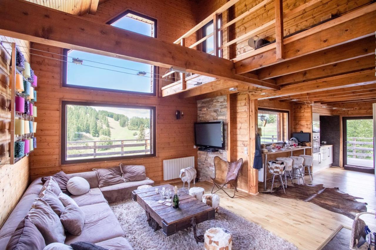 Chalet Massada - Luxe & Piscine & Jacuzzi - Detente Et Ski A Valberg Péone Екстериор снимка
