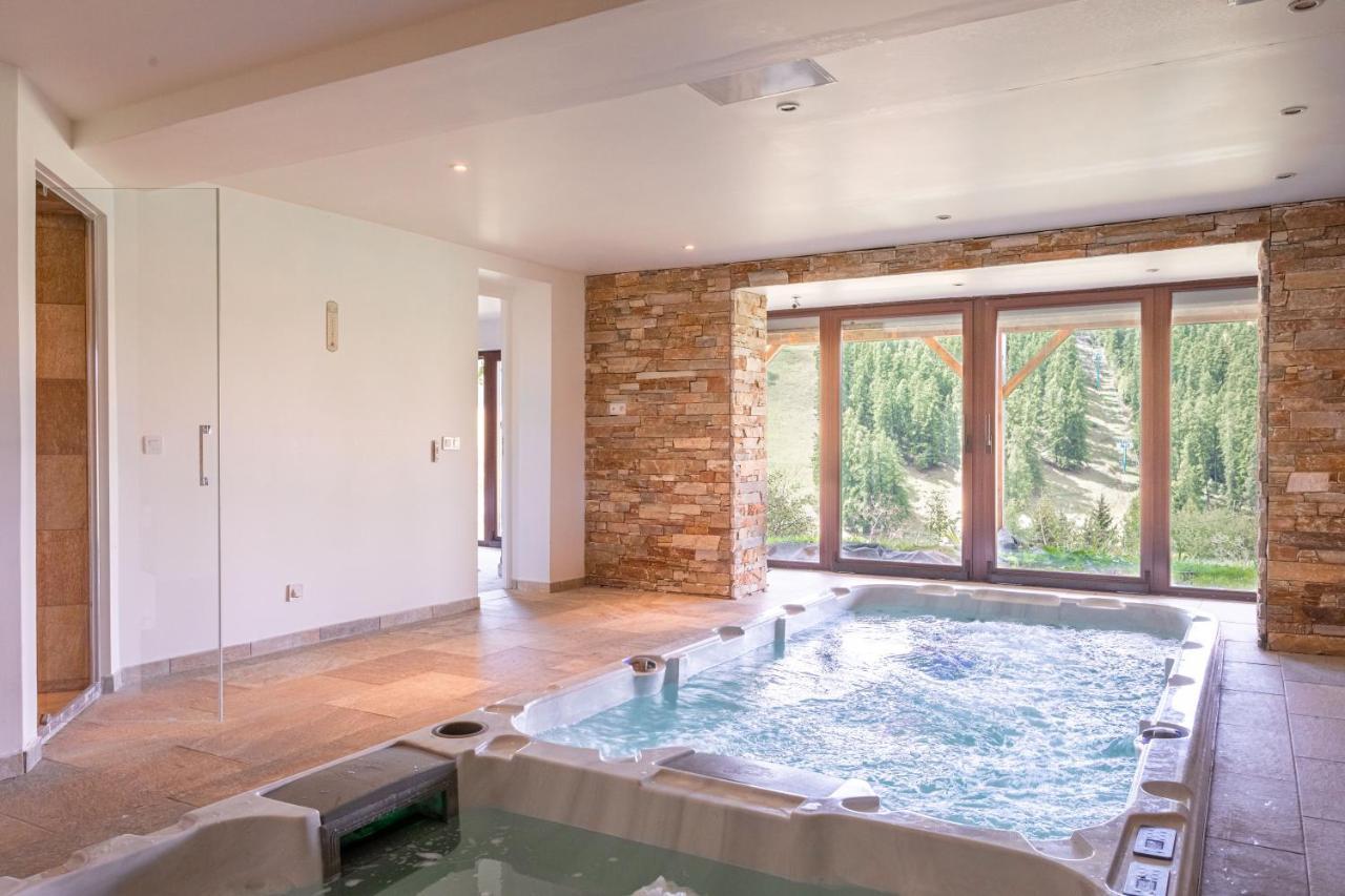 Chalet Massada - Luxe & Piscine & Jacuzzi - Detente Et Ski A Valberg Péone Екстериор снимка