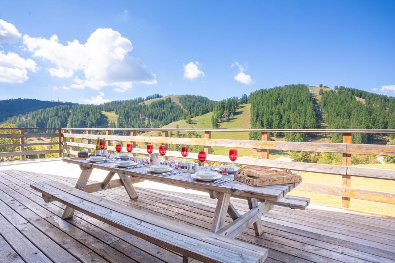 Chalet Massada - Luxe & Piscine & Jacuzzi - Detente Et Ski A Valberg Péone Екстериор снимка